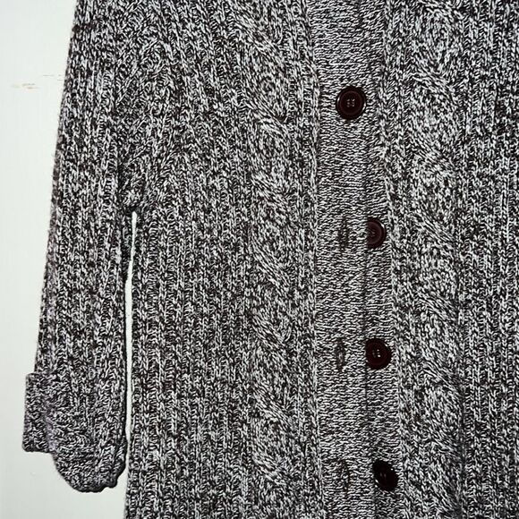 Reference Point Multi-Color Brown Button Down Cardigan Sweater Size Large - Picture 3 of 15